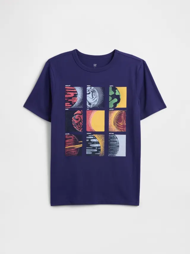 Μπλε Παιδική Graphic Μπλούζα TWILIGHT NAVY - XS