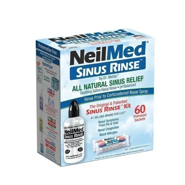 NeilMed | Sinus Rinse | Σύστημα Ρινικών Πλύσεων Για Ενήλικες | 60 Φακελάκια