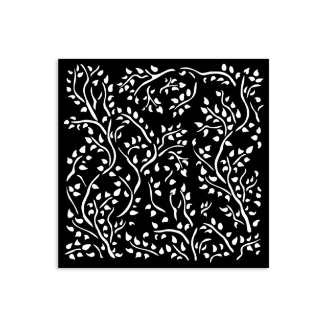 Thick Stencil 12x12cm, Stamperia, House of Roses, Branch