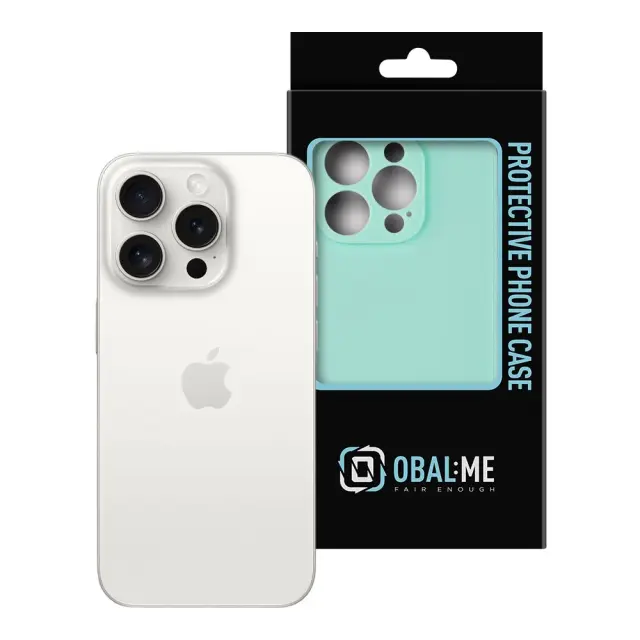 OBAL:ME Matte TPU Case for Apple iPhone 15 Pro Turquoise 3