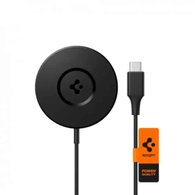 Spigen® PF2101 Arcfield Ασύρματος Φορτιστής MagSafe με Καλώδιο Type-C Μαύρο