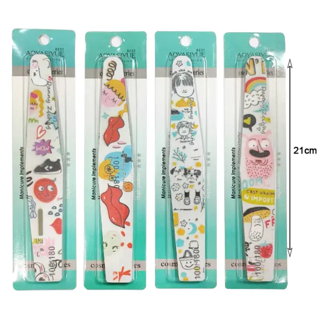 Λίμα νυχιών Διπλής Όψης 100/180 12τμχ - Nail File 12pcs 091129 2