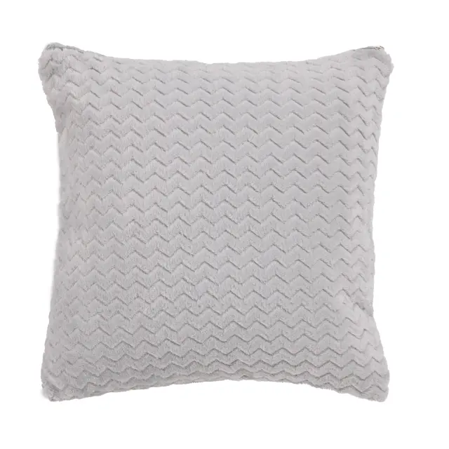 Διακοσμητικό Μαξιλάρι 40x40 Fleece Με Γέμιση Das Home 1368 Grey 100% Πολυέστερ