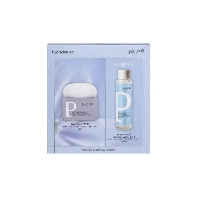 Medisei Panthenol Extra Promo Daily Anti-Aging Skin Care Kit Σετ Περιποίησης για Αντιγήρανση, Ενυδάτωση & Καθαρισμό Προσώπου 1 σετ