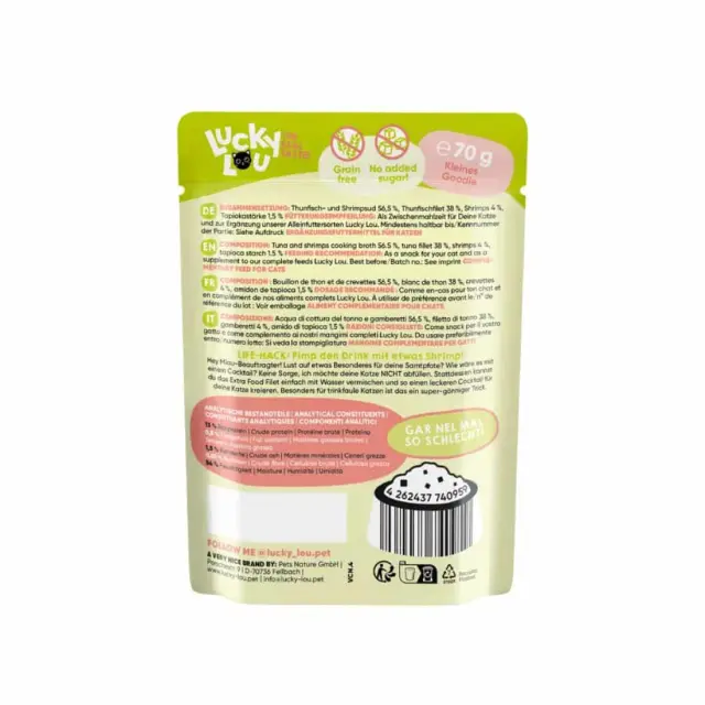 Lucky Lou ExtraFood Jelly Φιλέτο Τόνου & Γαρίδες Φακελάκι 70gr 3