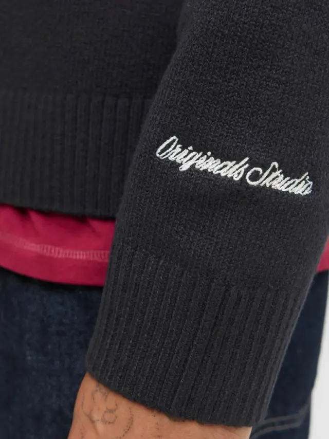 JORNORREBRO KNIT CREW NECK SN - Black 2