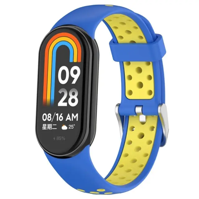 Breathable Λουράκι για Smart Band 8/9/10 - Blue/Yellow OEM