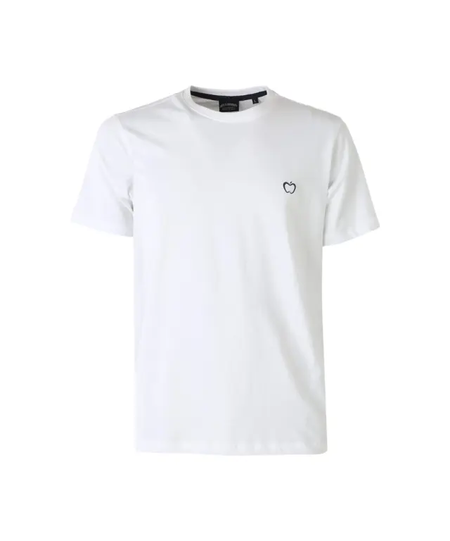 Baci & Abbracci - Ανδρικό T-shirt Crew Neck with Logo BAM3381-BIANCO Λευκό - 2XL
