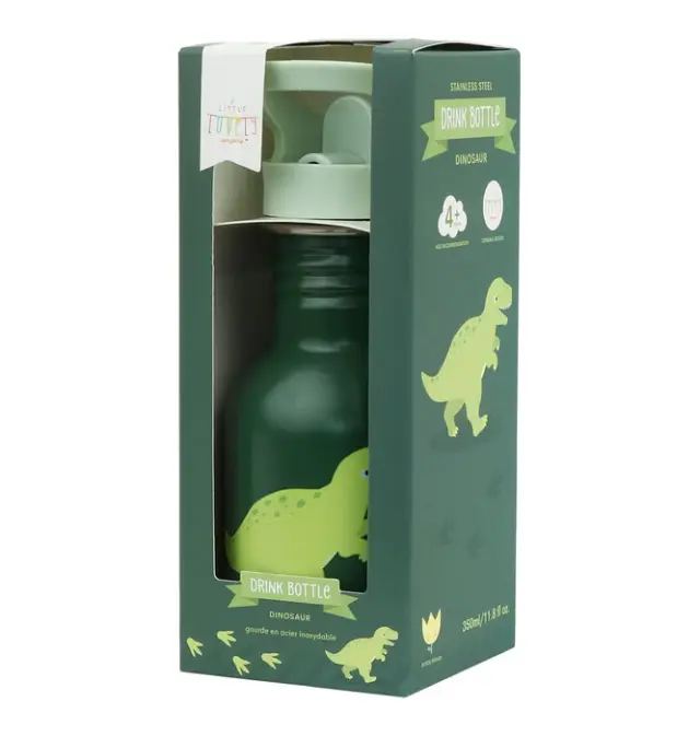 A Little Lovely Company Ανοξείδωτο Μεταλλικό Παγούρι 350ml - Dinosaur DBSMDI112 3