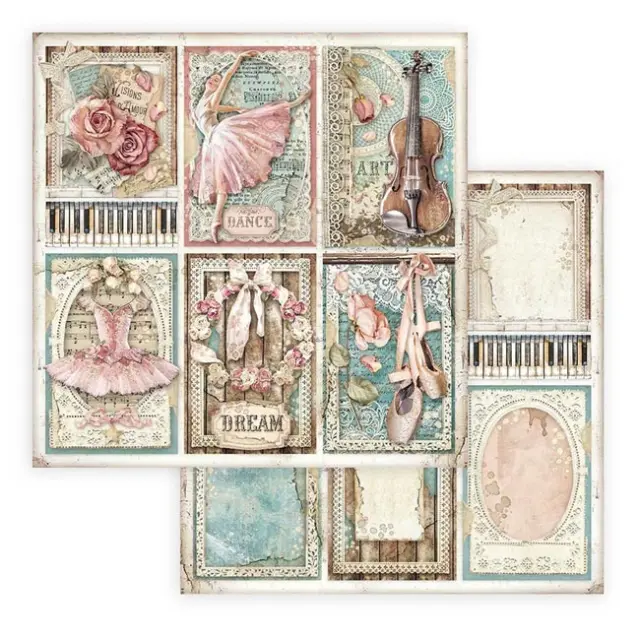 Χαρτί Scrapbooking Stamperia Διπλής Όψης - Passion Cards - 31x30cm