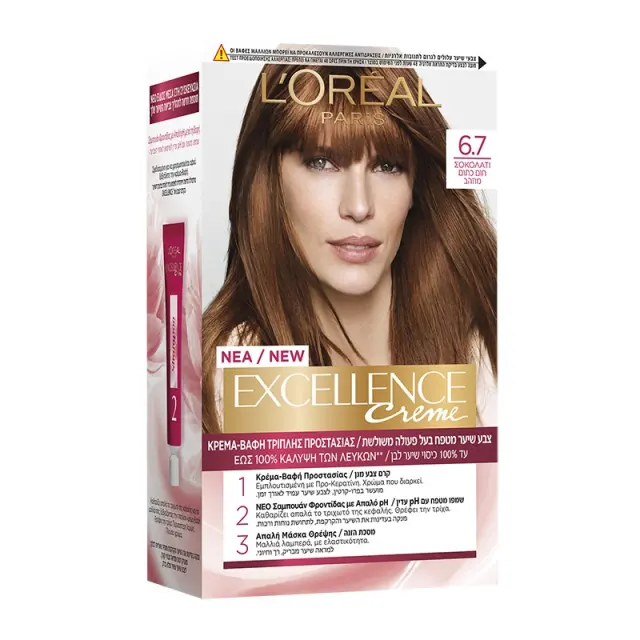 L'Oreal Βαφή Μαλλιών Excellence 48ml | Απόχρωση No 6.7