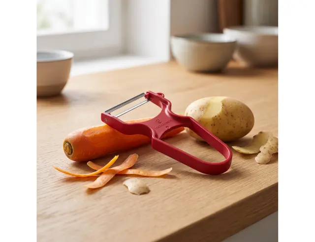 Αποφλοιωτής πέταλο Victorinox Rapid με διπλή οδοντωτή λεπίδα - Red6.0933.1
