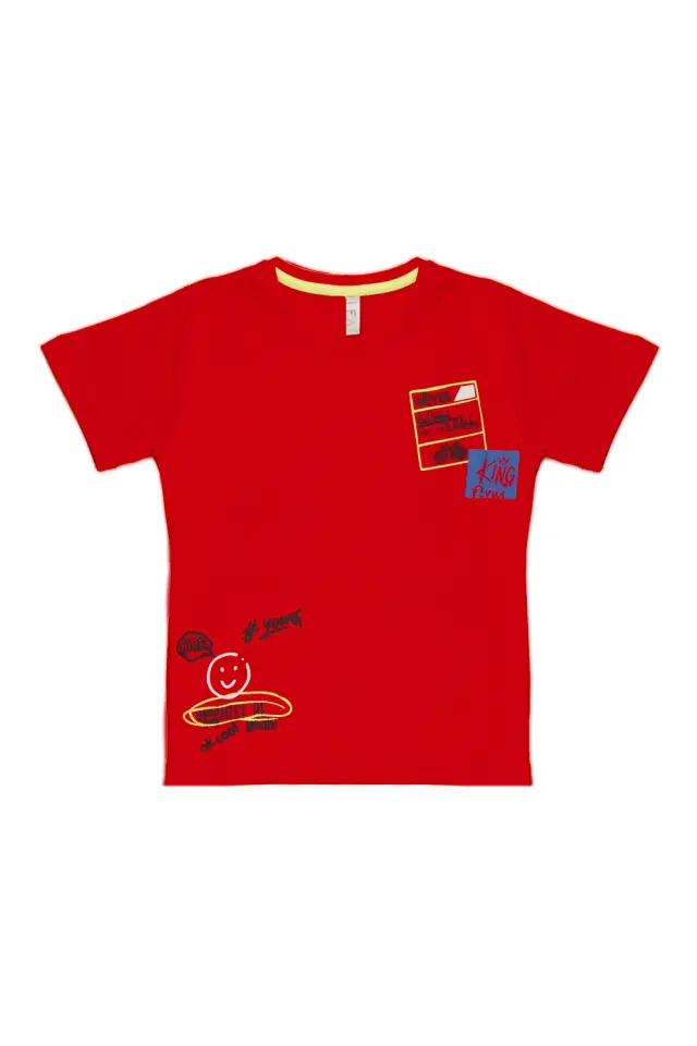 T-Shirt Kid King Gym Κόκκινο