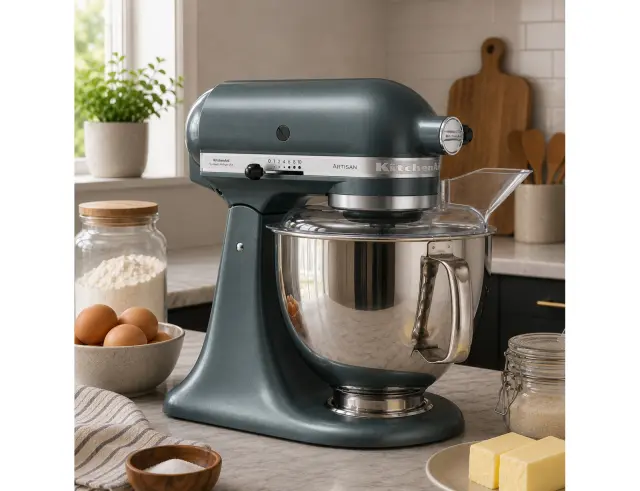 Κουζινομηχανή KitchenAid Artisan 5KSM175PSEJP με ισχύ 300W, 10 ταχύτητες και χωρητικότητα 4.8L & 3L - Juniper 5KSM175PSEJP