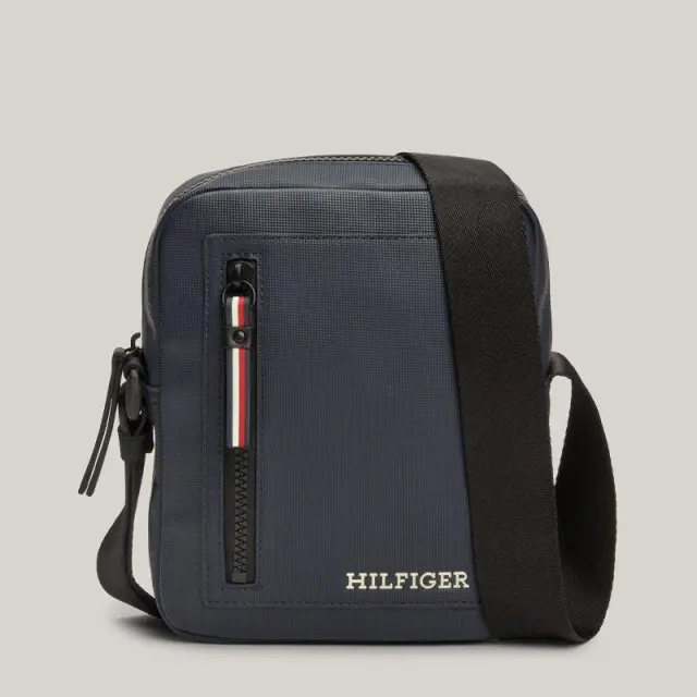 Tommy Hilfiger - Ανδρική Τσάντα Ώμου / Χιαστί Th Pique Mini Reporter AM0AM11794-DW6 Μπλε Σκούρο