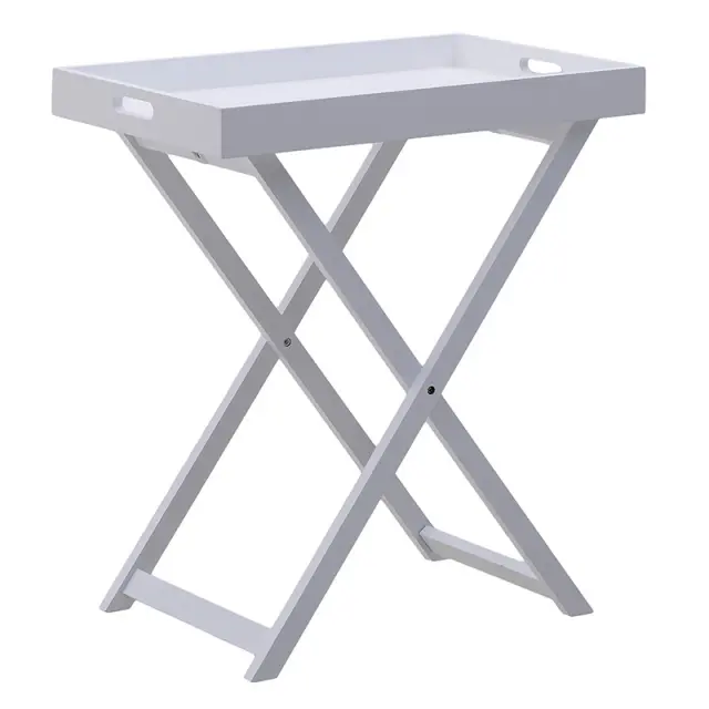Δισκοτράπεζο Λευκό Ξύλο 58x39x66cm 6-50-590-0002