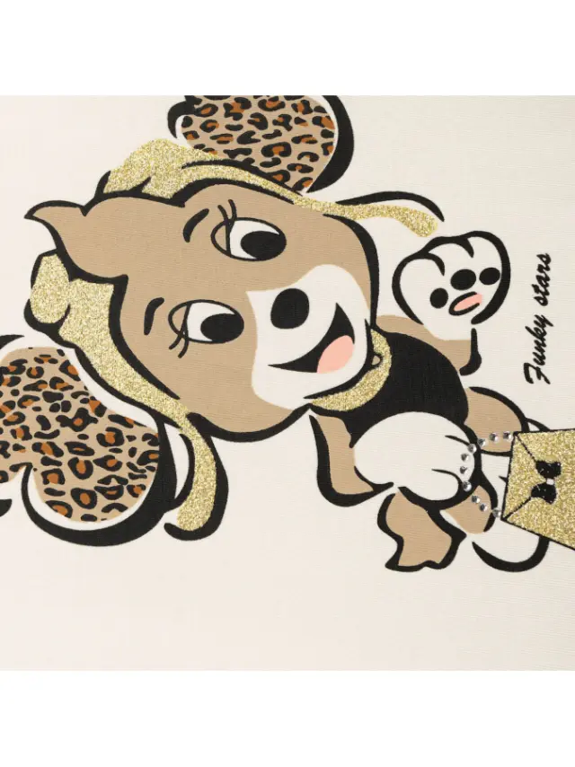Funky Παιδικό Φόρεμα Μακρυμάνικο Τούλινο Animal Print Εκρού 226-728103-1 2