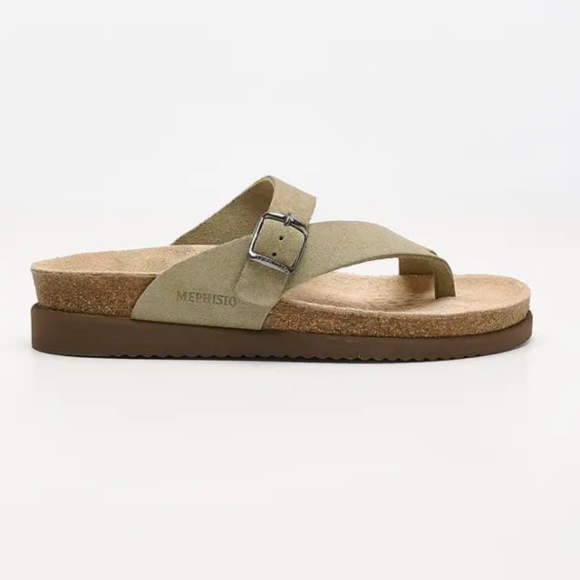 Mephisto Σαγιονάρες Γυναικείο δέρμα Nubuck Πράσινο MEP/HELEN L/KHAKI