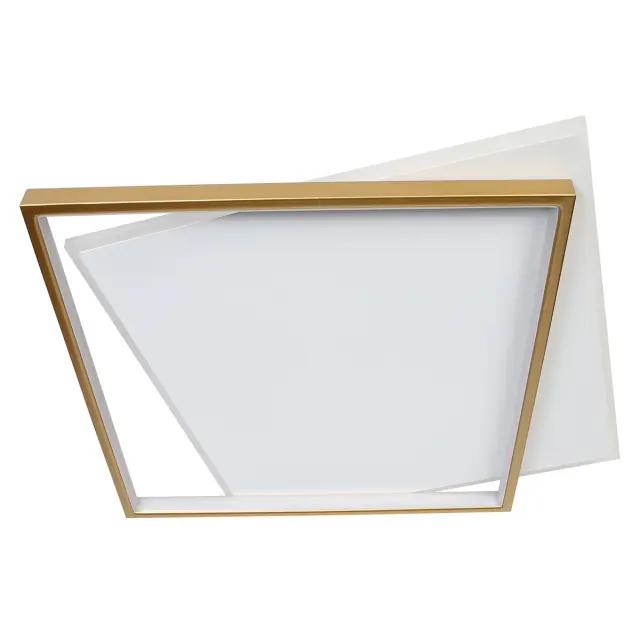 Φωτιστικό οροφής LED 68W 50x46x5 εκ. χρυσό με controller - GLOBOBOX 3