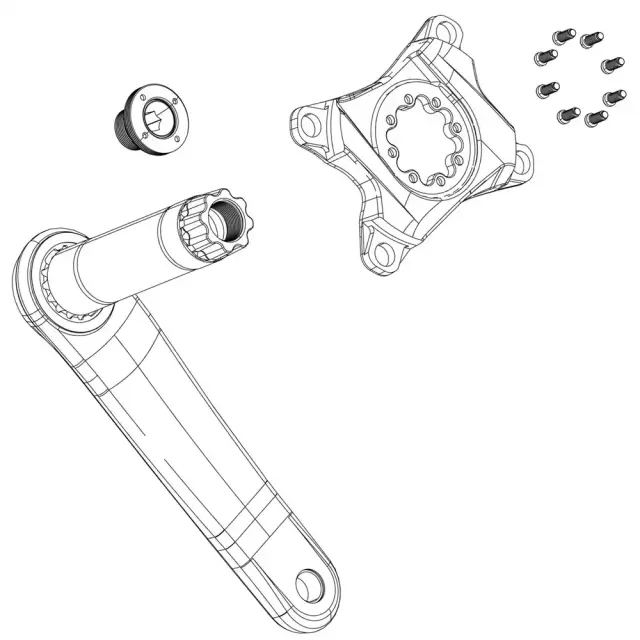 ΒΙΔΕΣ ΔΙΣΚΟΒΡΑΧΙΟΝΑ SRAM REMOVABLE SPIDER MOUNTING TORX T20 QTY 8 2
