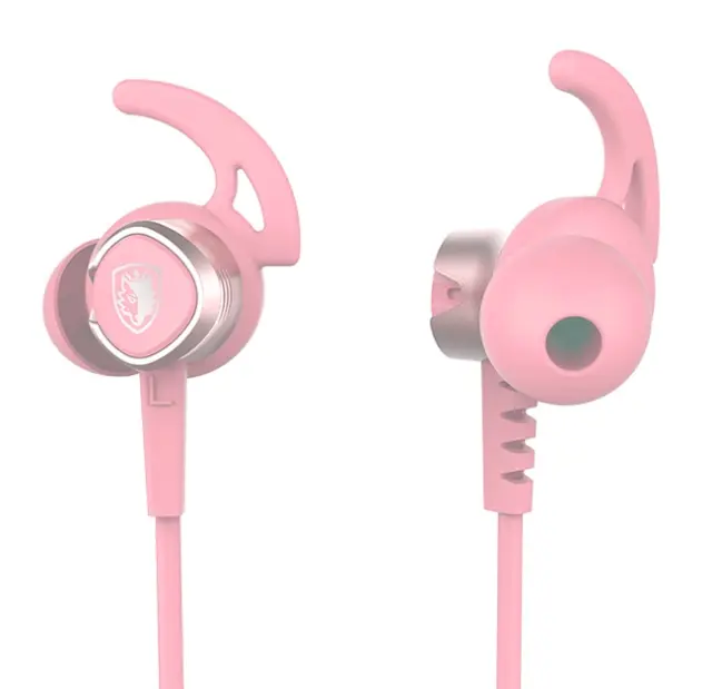 SADES gaming earphones Wings 20, 12mm, 3.5mm, 1.2m, Ρόζ