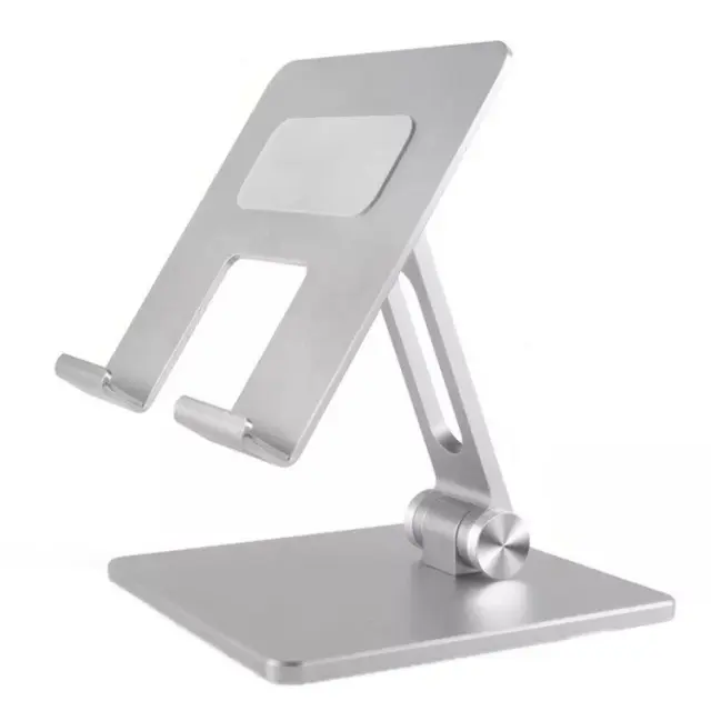 Foldable Βάση Γραφείου Αλουμινίου για Smartphone/Tablet-Silver OEM