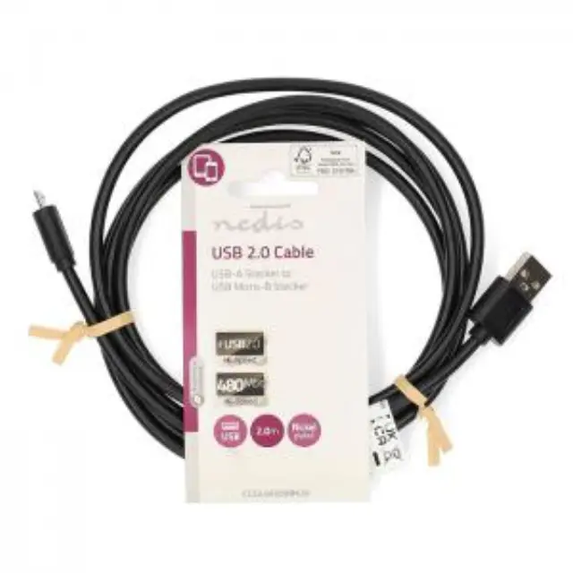 Καλώδιο USB High-Speed A αρσ. - USB Micro-B αρσ., 2.00m 3