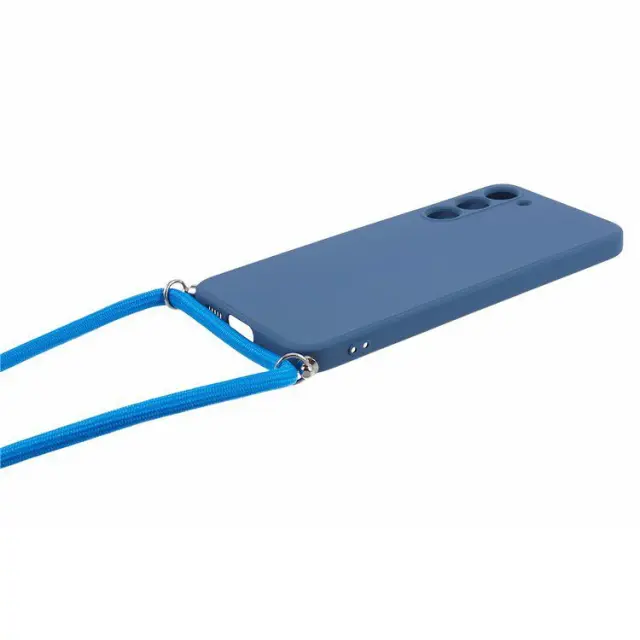 Θήκη Σιλικόνης με Κορδόνι για το Λαιμό για Samsung Galaxy S23 Plus- Sapphire OEM 2