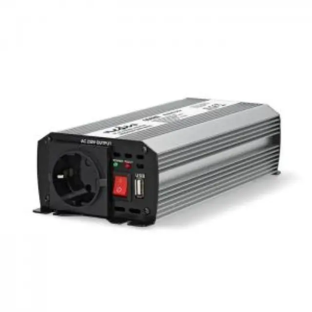 Inverter 600W/12V, με έξοδο ημιτονικής κυματομορφής που μετατρέπει την τάση από μπαταρίες 12VDC σε 230VAC. 2