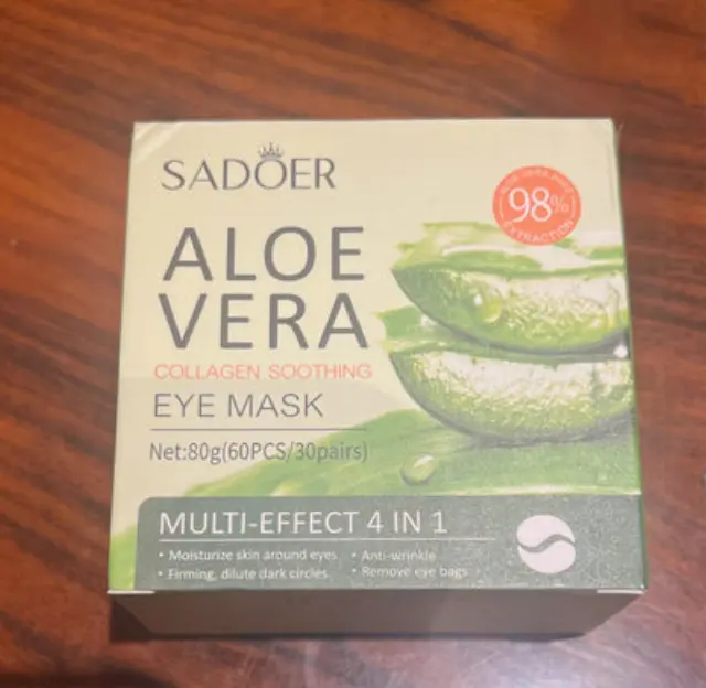 Μάσκα Ματιών Aloe Vera & Collagen – Ενυδατική Κρυσταλλική Φροντίδα