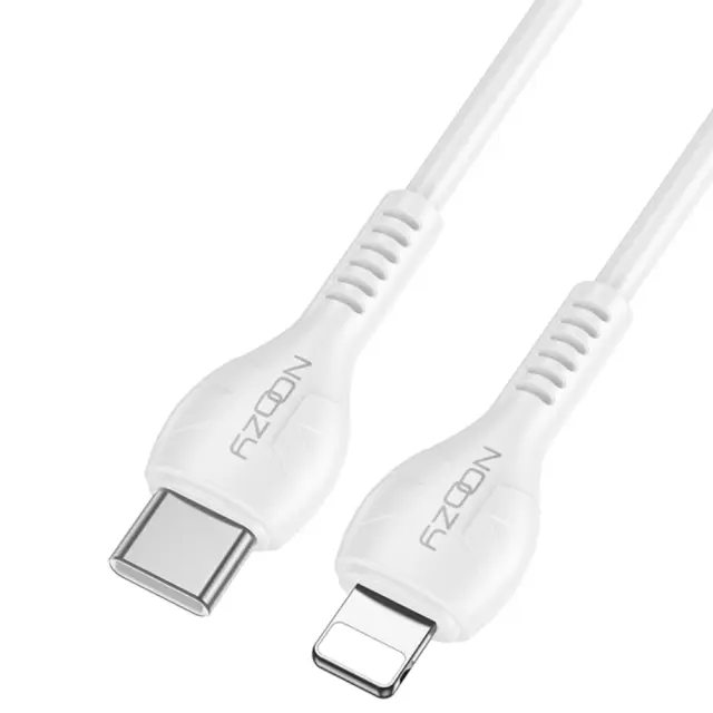 Καλώδιο Σύνδεσης και Φόρτισης Noozy A45 Power USB-C σε Lightning Fast Charging 30W 3A Λευκό 1m