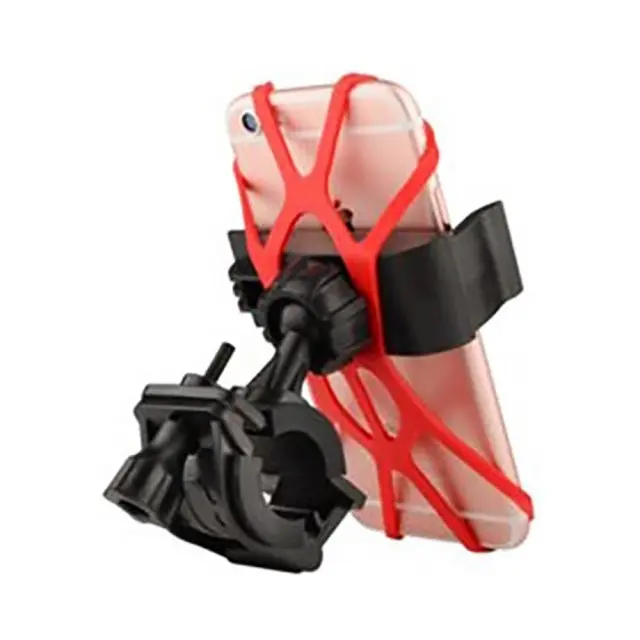 Βάση Στήριξης Μηχανής Bicycle Phone Holder Μαύρη Κόκκινη 3