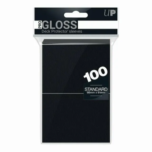Ultra-Pro Gloss Black Standard Deck Protector 100ct (REM82691)