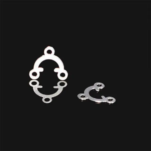 Διακοσμητικό Εξάρτημα Σκουλαρικιού Forever Silver 2 Loop Chandelier 9x10mm - 5τεμ