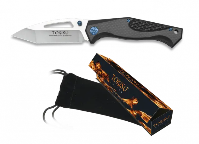 ΣΟΥΓΙΑΣ TOKISU pocket knife. Carbon. Blade: 9 cm