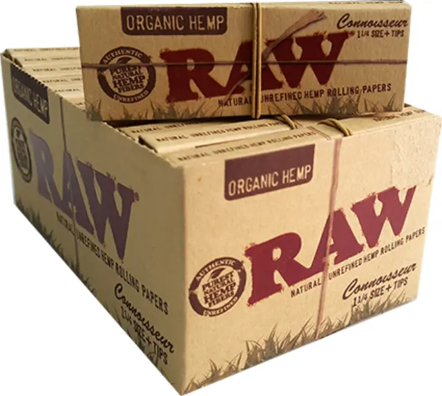 RAW Χαρτάκια - Organic Hemp - 1¼ με Τζιβάνα 24τεμ.