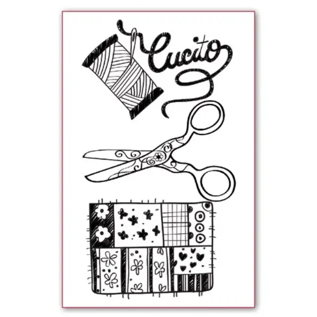 Σφραγίδα 7x11cm - Sewing