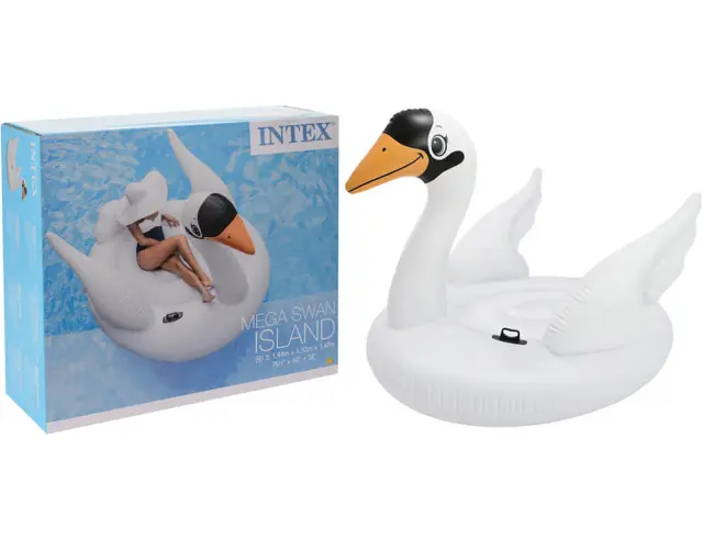 Φουσκωτό θαλάσσης Mega Swan Island Intex 194x152x147cm - Kύκνος I03400130 2