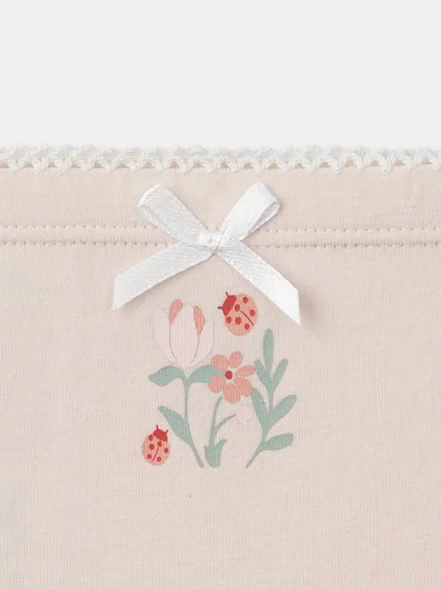 Σετ Παιδικά Εσώρουχα για Κορίτσια Pink Ladybug 3 τμχ ΛΕΥΚΟ 3