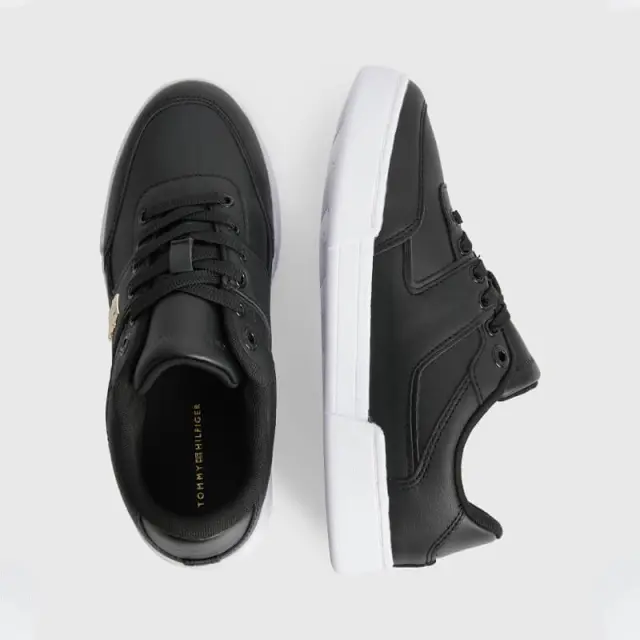 Tommy Hilfiger - Γυναικεία Sneakers Th Prep Court FW0FW06859-0GL Μαύρο - 41 3