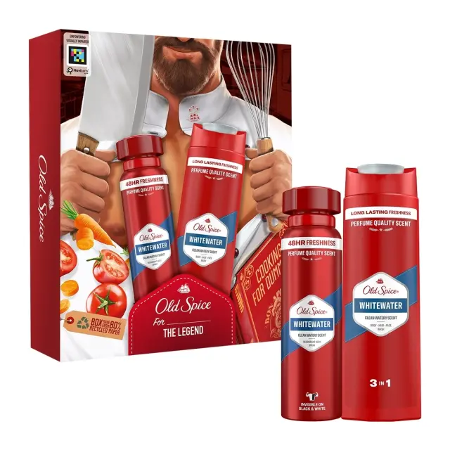 Old Spice set White Water Chef Deo Spray 150 ml + 3in1 Shower Gel and Shampoo 250 ml