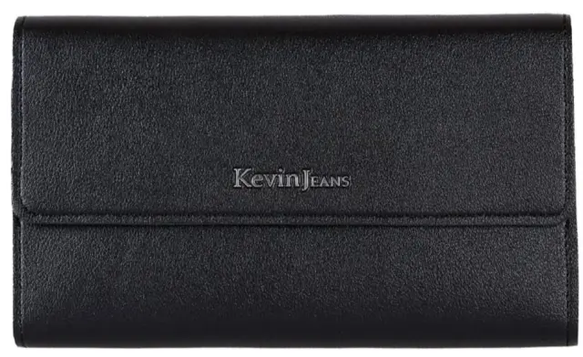 Γυναικείο πορτοφόλι Kevin jeans μαύρο 1286lady74