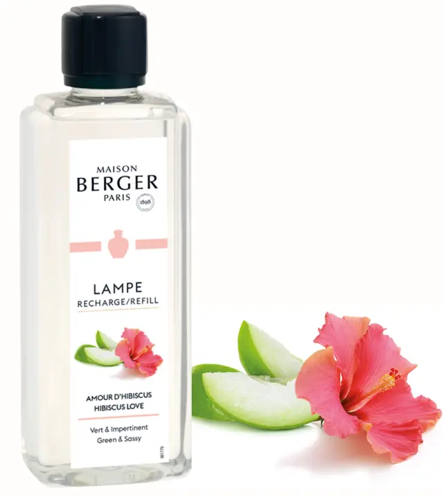 Maison Berger Paris Lampe Berger Refill Υγρό Αναπλήρωσης Καταλυτικής Λάμπας Amour Hibiscus 500ml 3