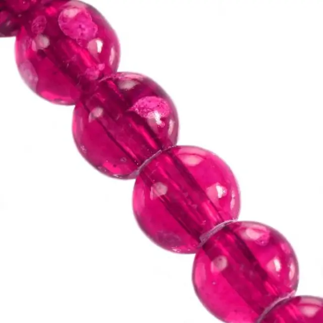 Χάντρα Galactic Transparent Purple Ø8mm ~100τεμ