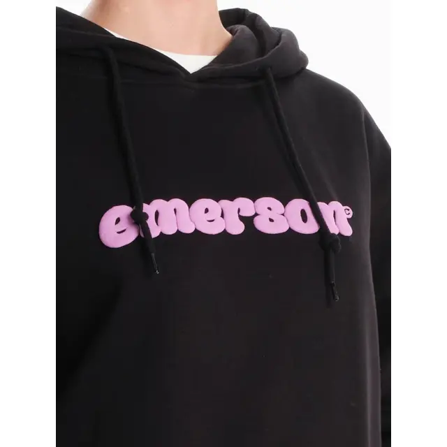 Emerson Classic Pullover Hoodie (242.EW20.41-Black) - Μαύρο 2