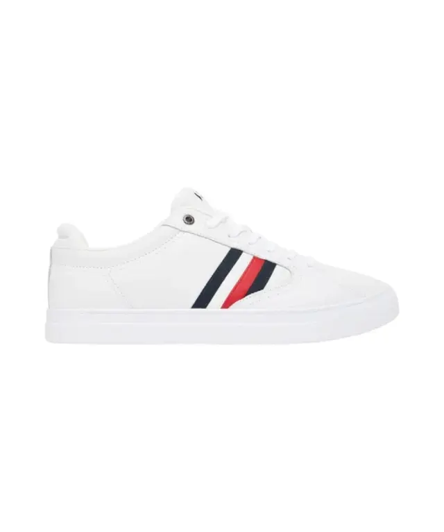 Tommy Hilfiger - Ανδρικά Sneakers Icon Court Stripes FM0FM05628-YBS Λευκό