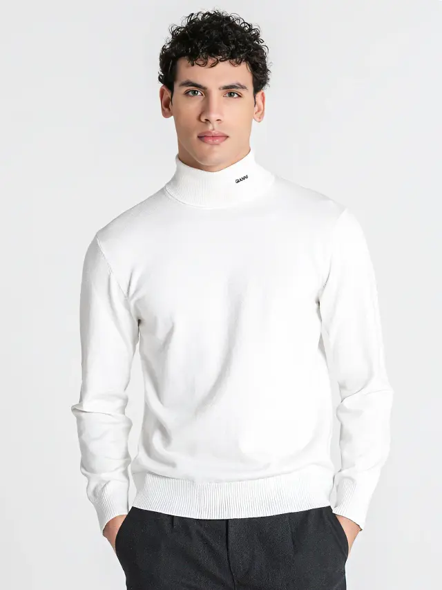 Gianni Kavanagh Ανδρικό SOFT Πλεκτό Ζιβάγκο – White - XL