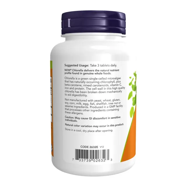 Now Foods Chlorella 1000 mg 120 Tablets 3