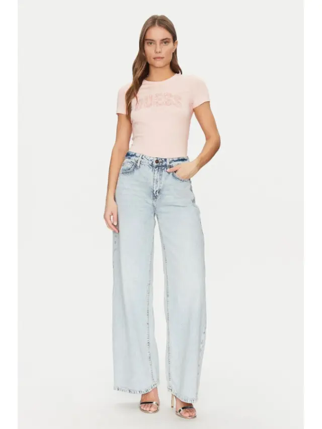 Guess Γυναικείο T-shirt Ροζ W5GI17J1314-G4Q4