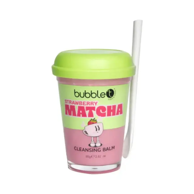 Bubble T Matcha Cleansing Balm 80g Strawberry